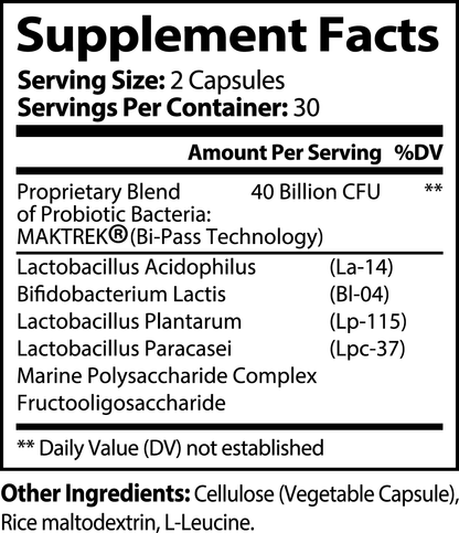 Probiotic 40 Billion with Prebiotics - Suplimaxx