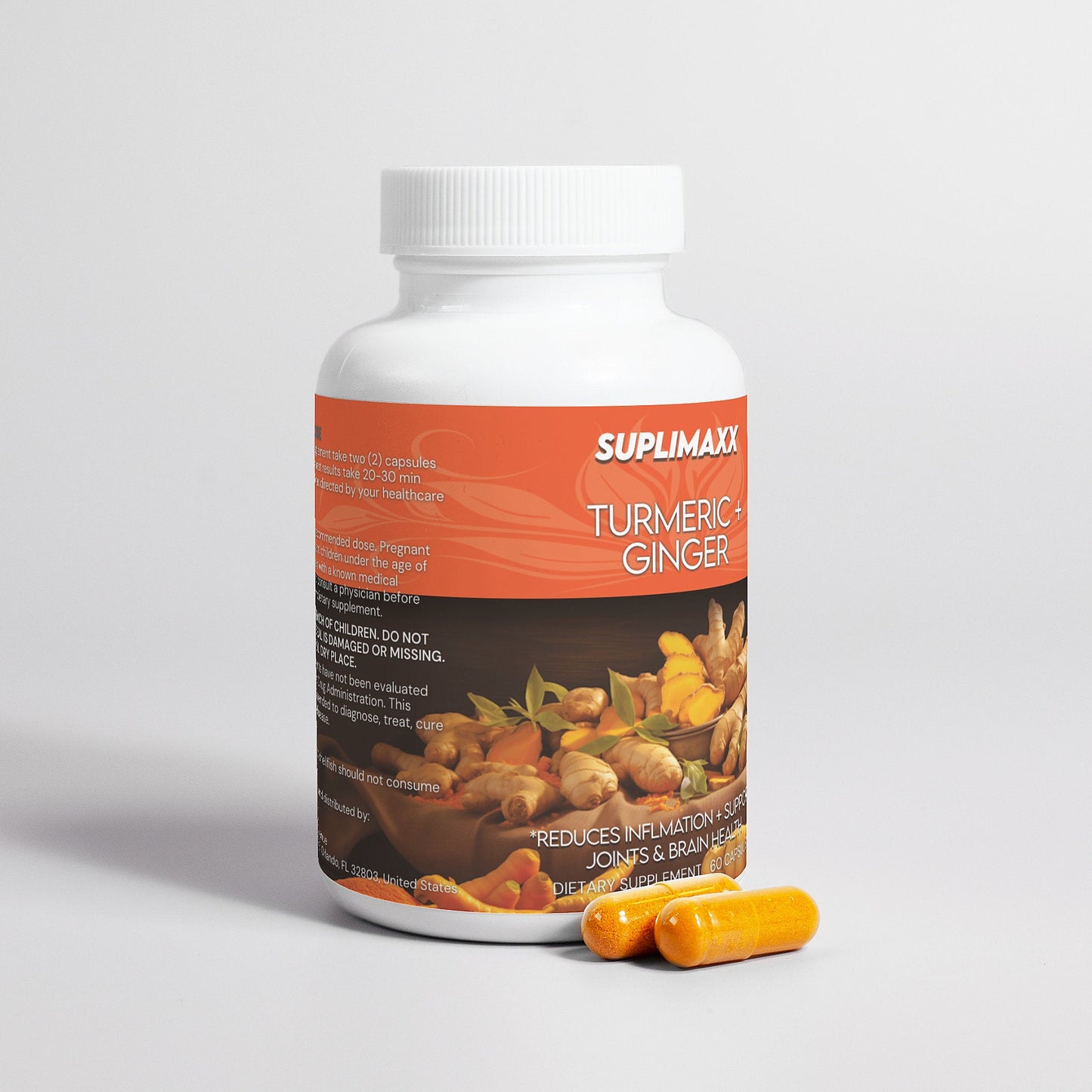 Turmeric Curcumin + Ginger - Suplimaxx